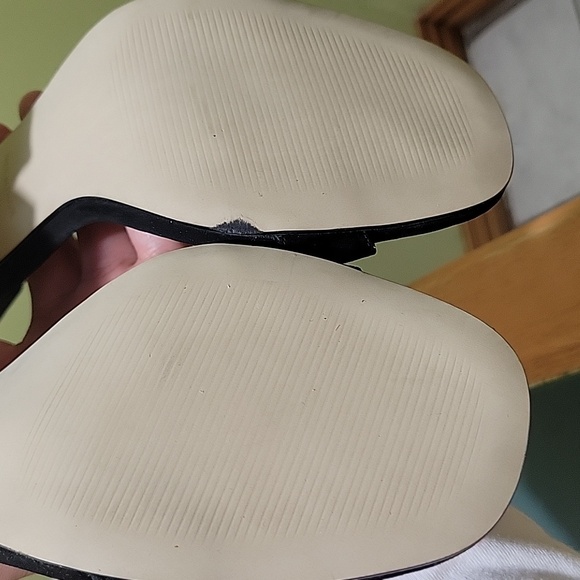 Steven Madden Dillion Black Strap Block Heel Nubuck Leather 10 Classic Cocktail - Picture 9 of 16